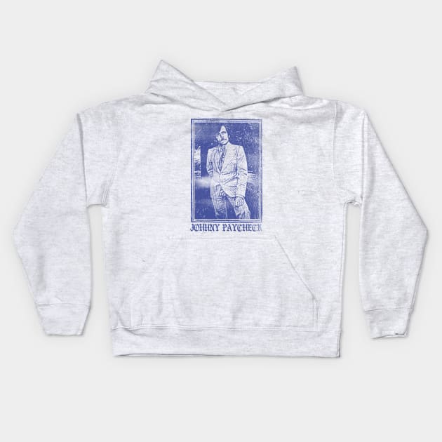 Johnny Paycheck / Old School Xerox Style Fan Design Kids Hoodie by DankFutura